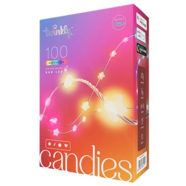 コストコ再販商品 Twinkly(トゥインクリー) キャンディーズ 100LED スマートデコレーションライト 星形