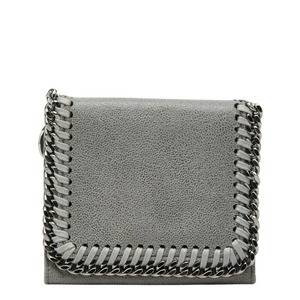 ステラマッカートニー ファラベラ 三つ折り財布 グレー ポリエステル レディース Stella McCartney 【中古】