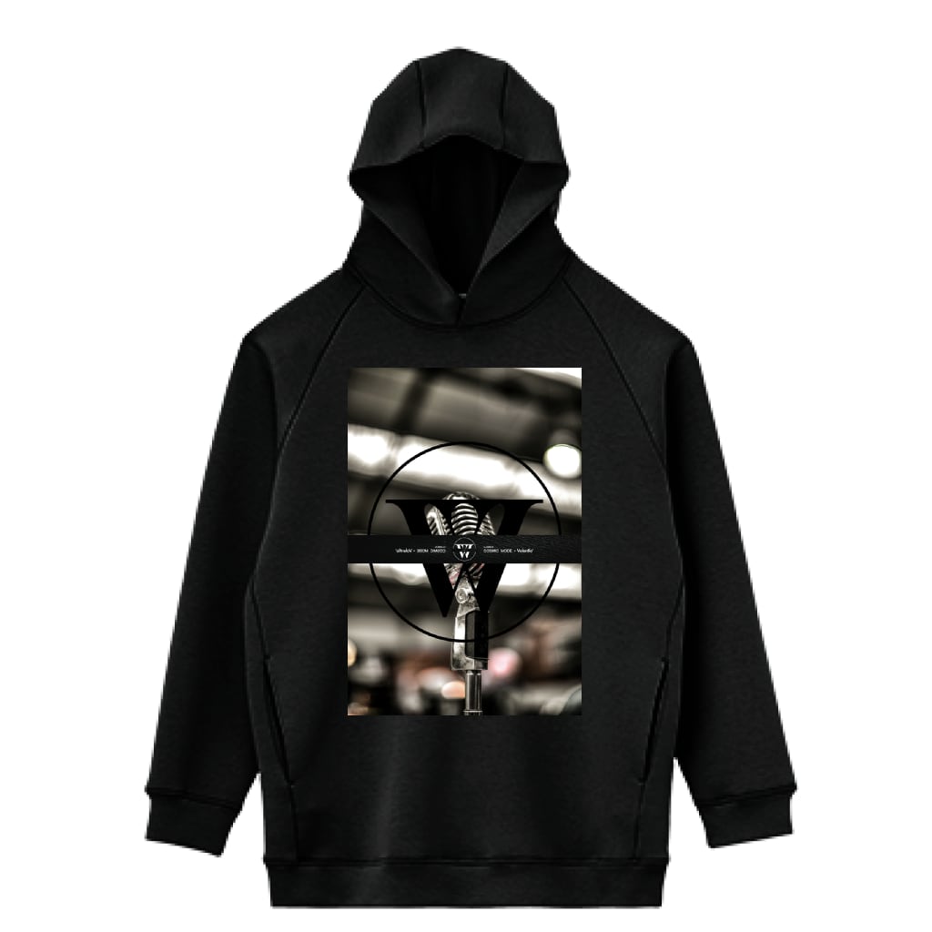 LIFEMAX 10oz ドライストレッチプルオーバーパーカー（両面印刷）