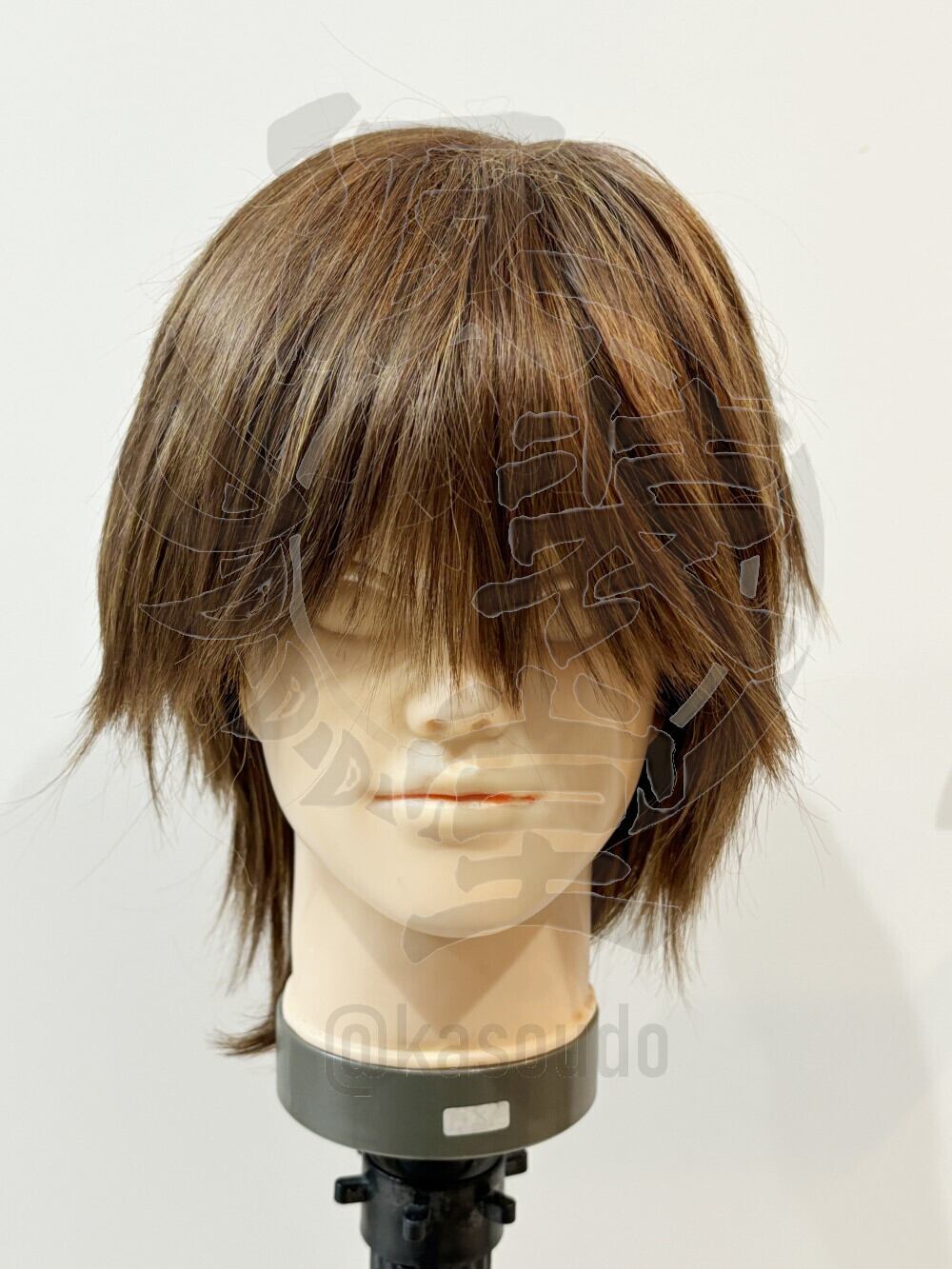 キャラスタ 茶色 ショート カット済みウィッグ