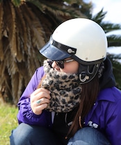 ROBIN NECK WARMER ソフトデニム&ワイルドイエロー