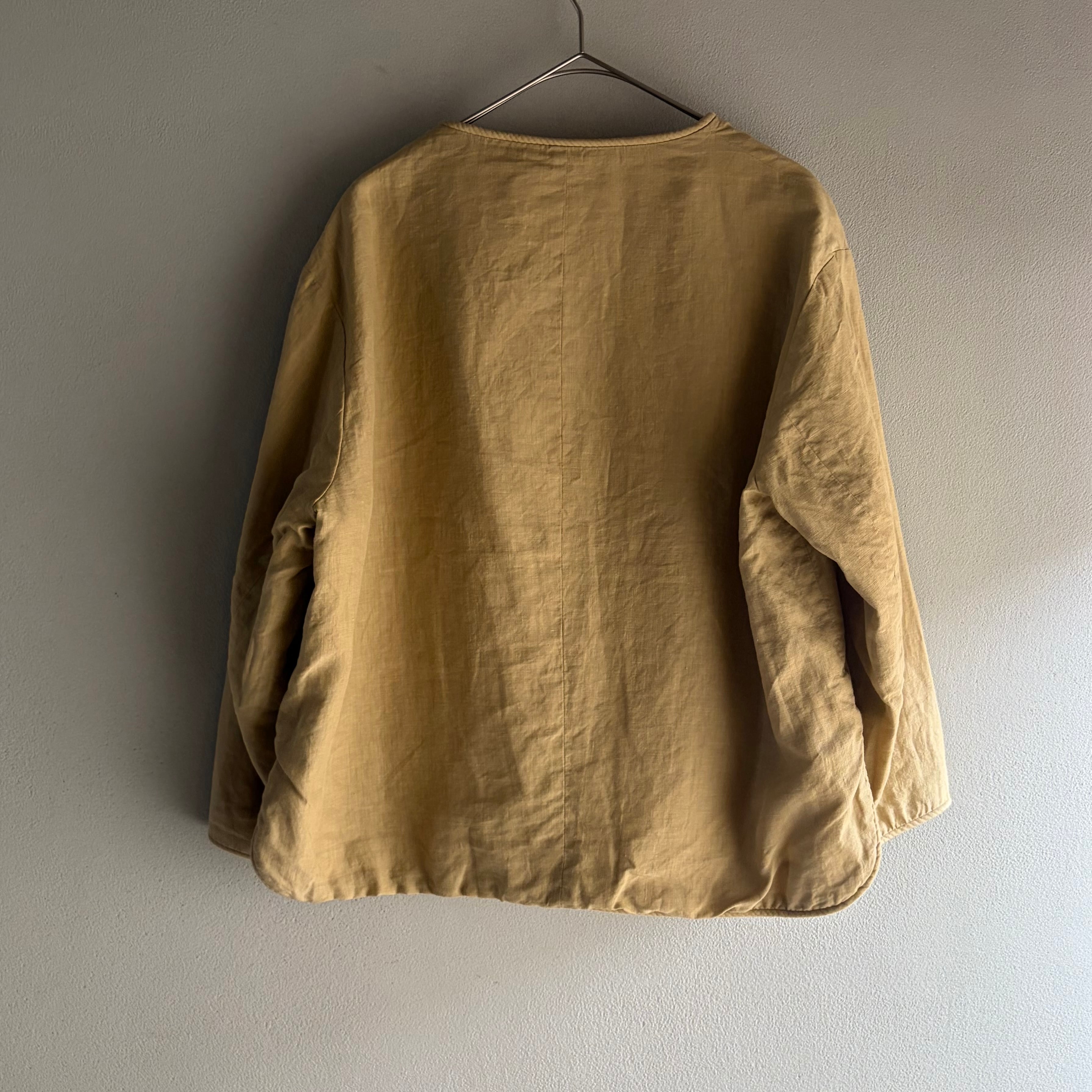 R&D.M.Co-/OLDMAN'S TAILOR Garment Dye Trimming Jacket Beige #5656