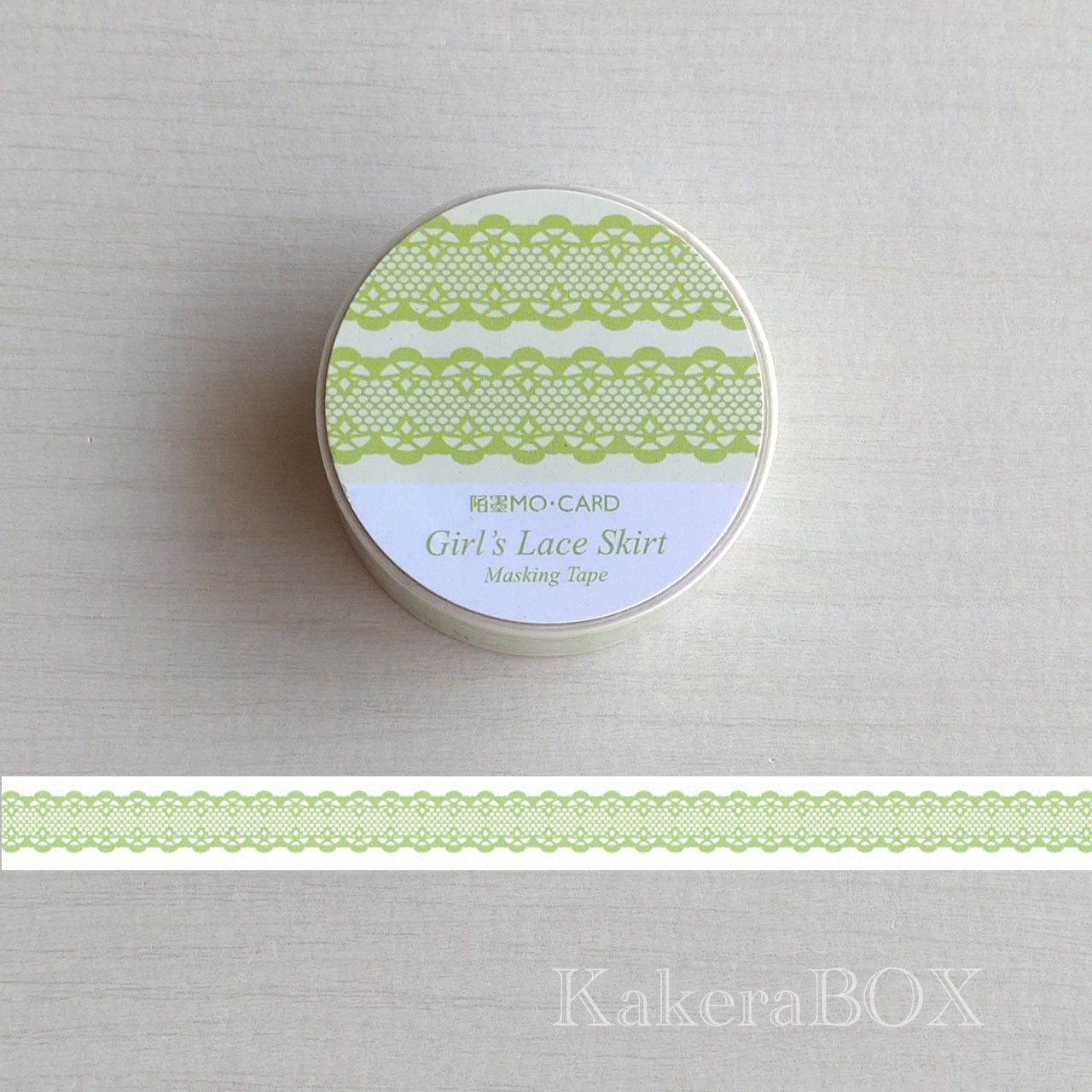 Girls Lace Skirt レースマスキングテープ 若草 | KakeraBOX