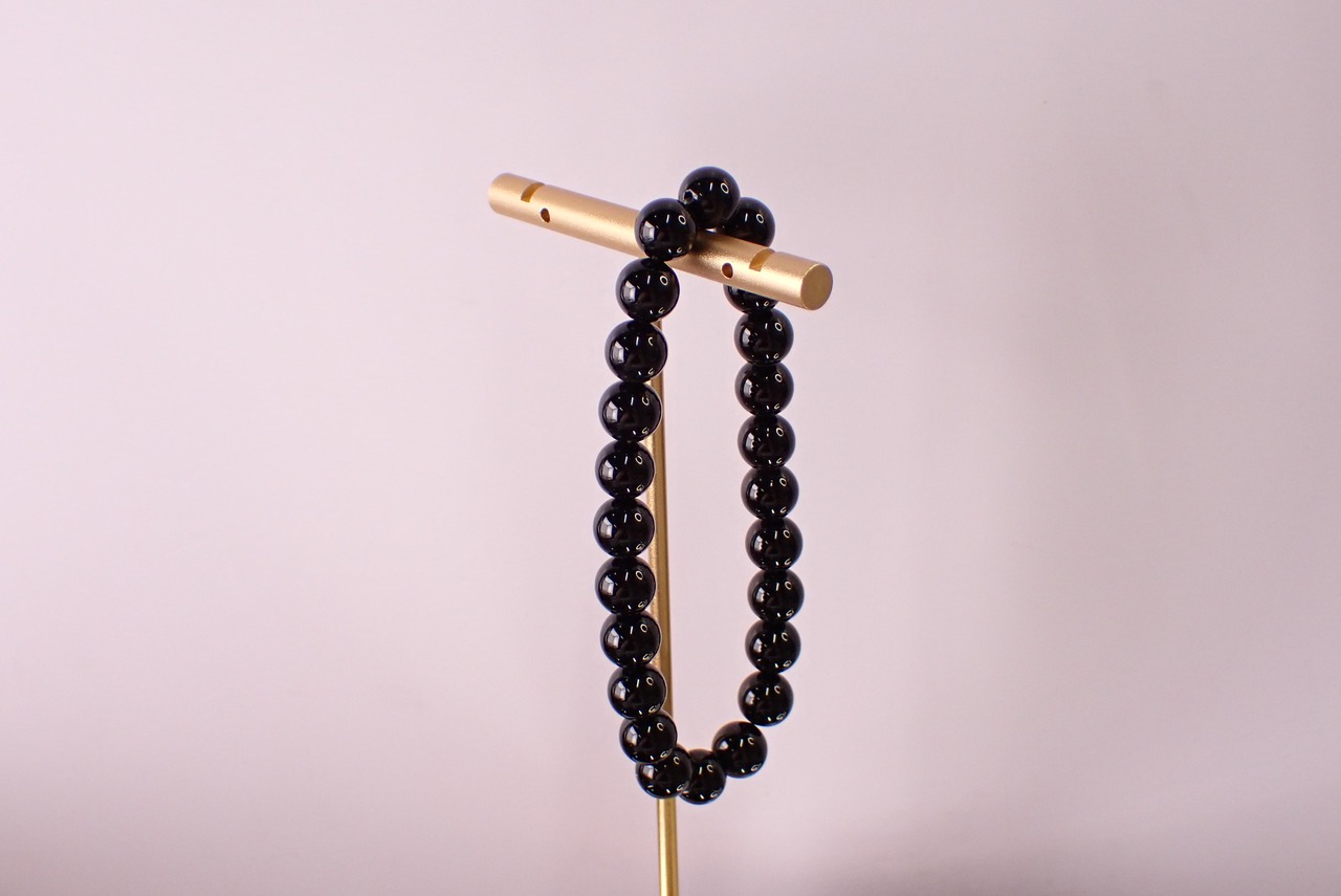 オブシディアンブレスレット　 [D3-352]