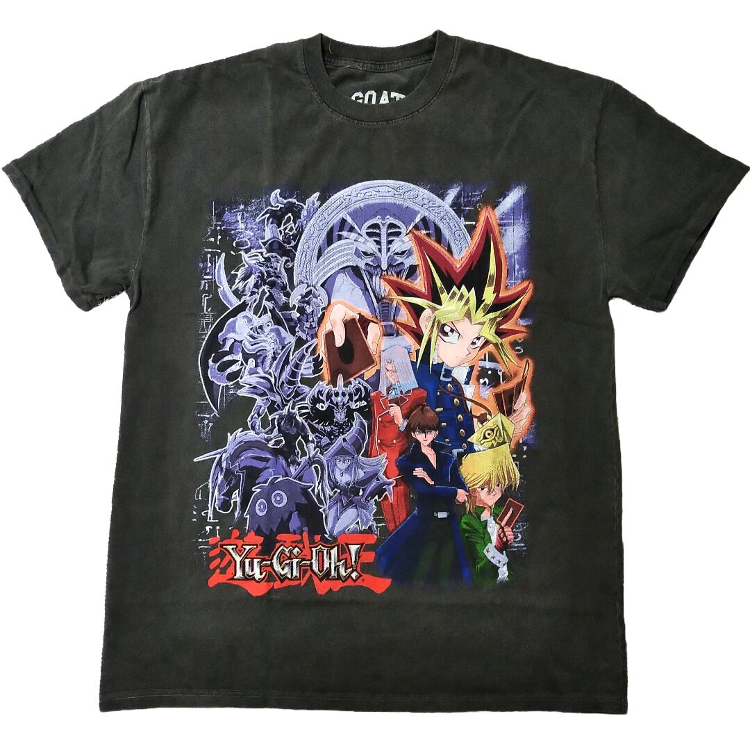 遊戯王 ヴィンテージ加工Tシャツ S 実寸はXLくらい アニメT 海外公式 + 