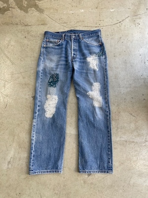 PATRINIA / W34/Hand Stitched Woven Denim Pants “501”(パトリニアの501)/10H