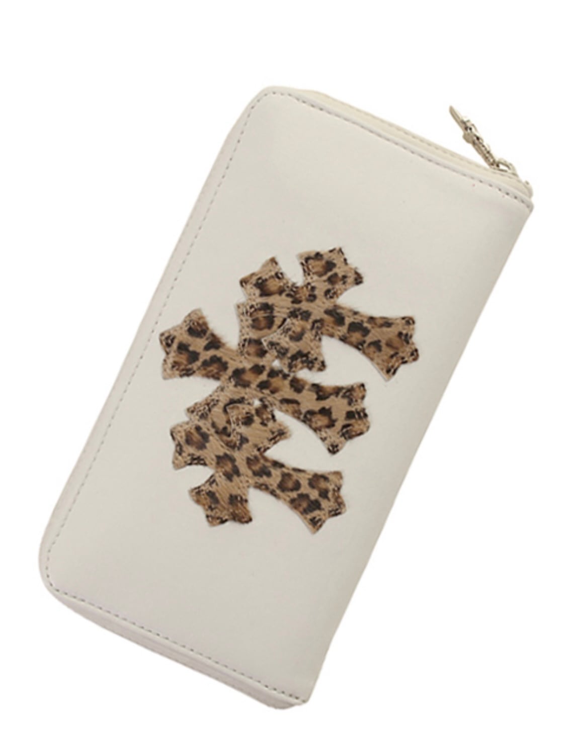 CHROME HEARTS クロムハーツ ハラコ 3セメタリークロスパッチ ウォレット