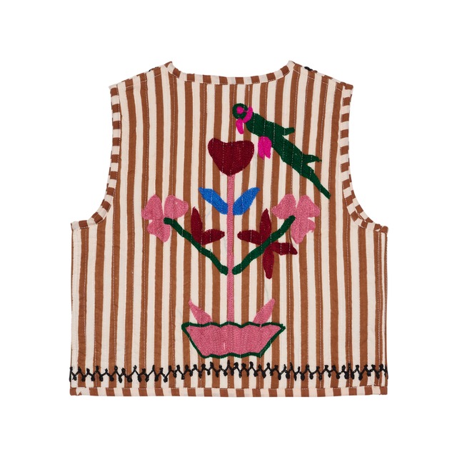 《即納》SISSEL MINI / VILJA MINI VEST - Brown Stripes
