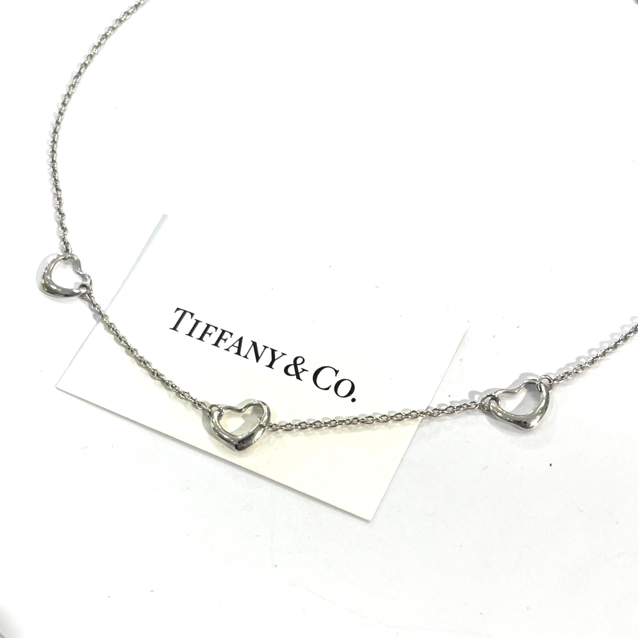 TIFFANY & Co.】2758 ティファニートリプル オープンハート ネックレス
