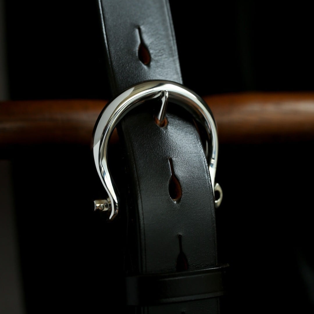 STERLING SILVER】 SHACKLE BUCKLE 30 BELT | LONESOME．