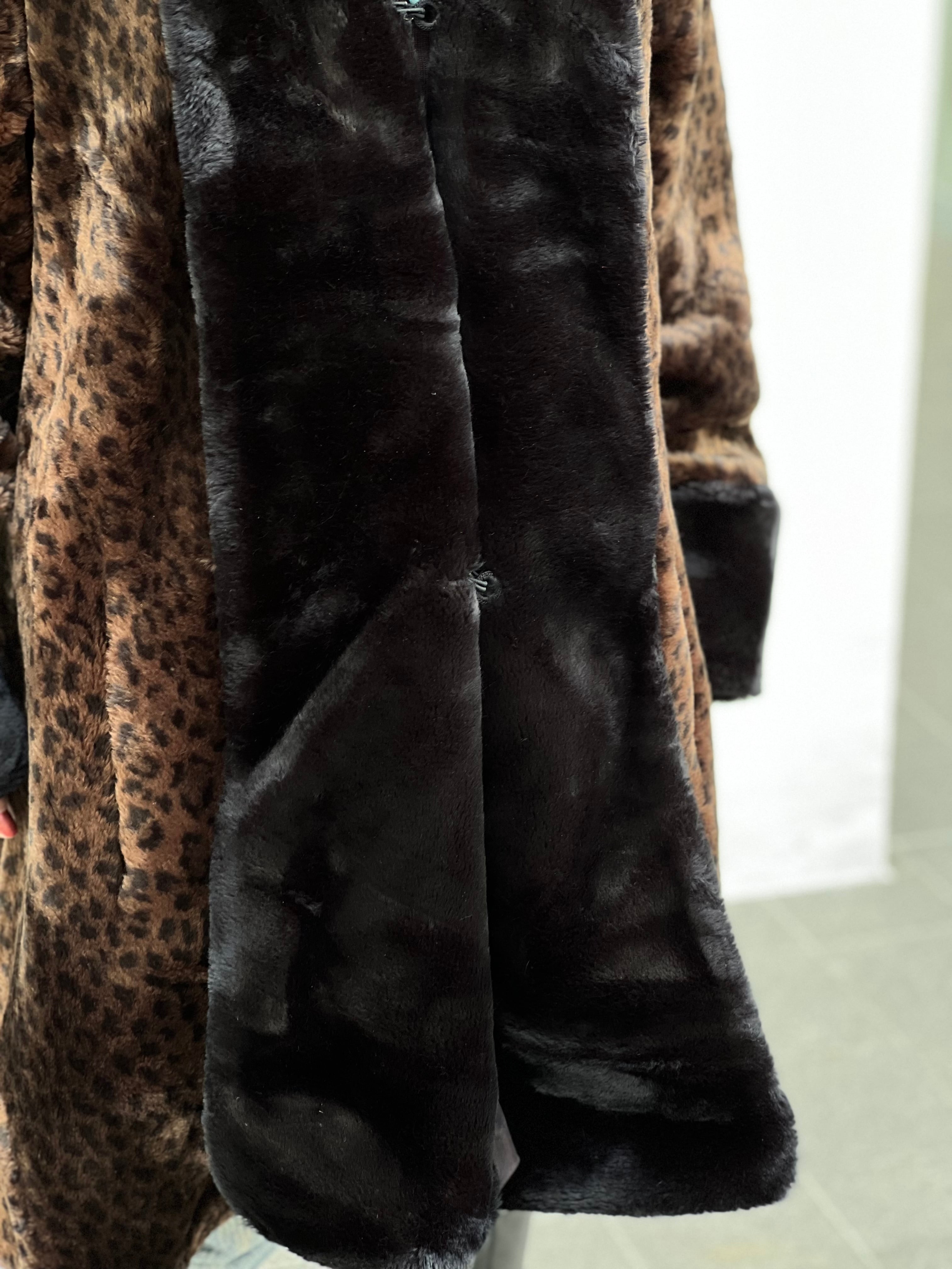 Vintage leopard fake fur coat  ヴィンテージ レオパード フェイク