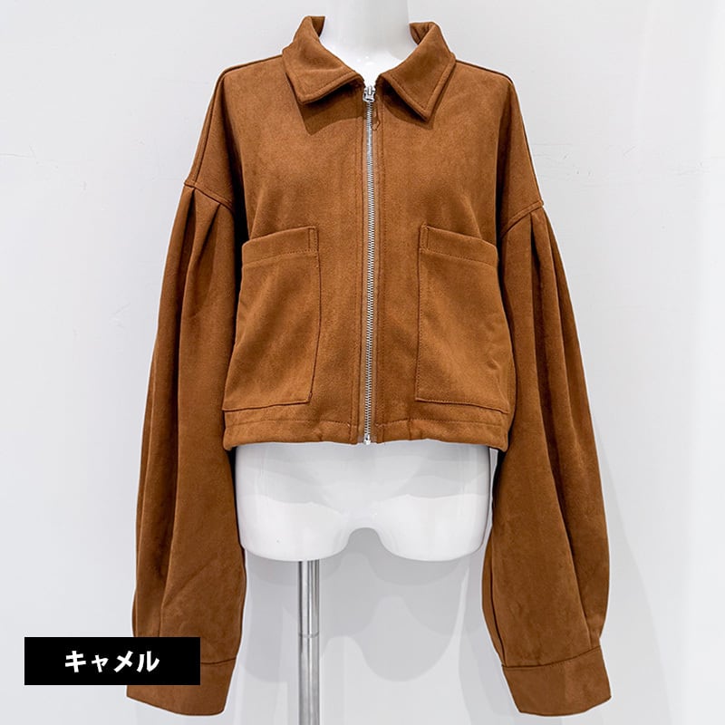 ABAHOUSE 本革 スエード ノーカラー レザージャケット キャメルブラウン セールファッション - ABAHOUSE 本革 スエード ノーカラー レザー