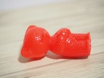 カラフルプラスチック ドイツのベア 赤いつぶつぶタイプ(目なし) 画像8