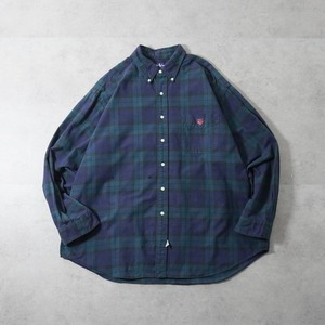 90s Ralph Lauren black watch "The Big Shirt" [XL] 古着