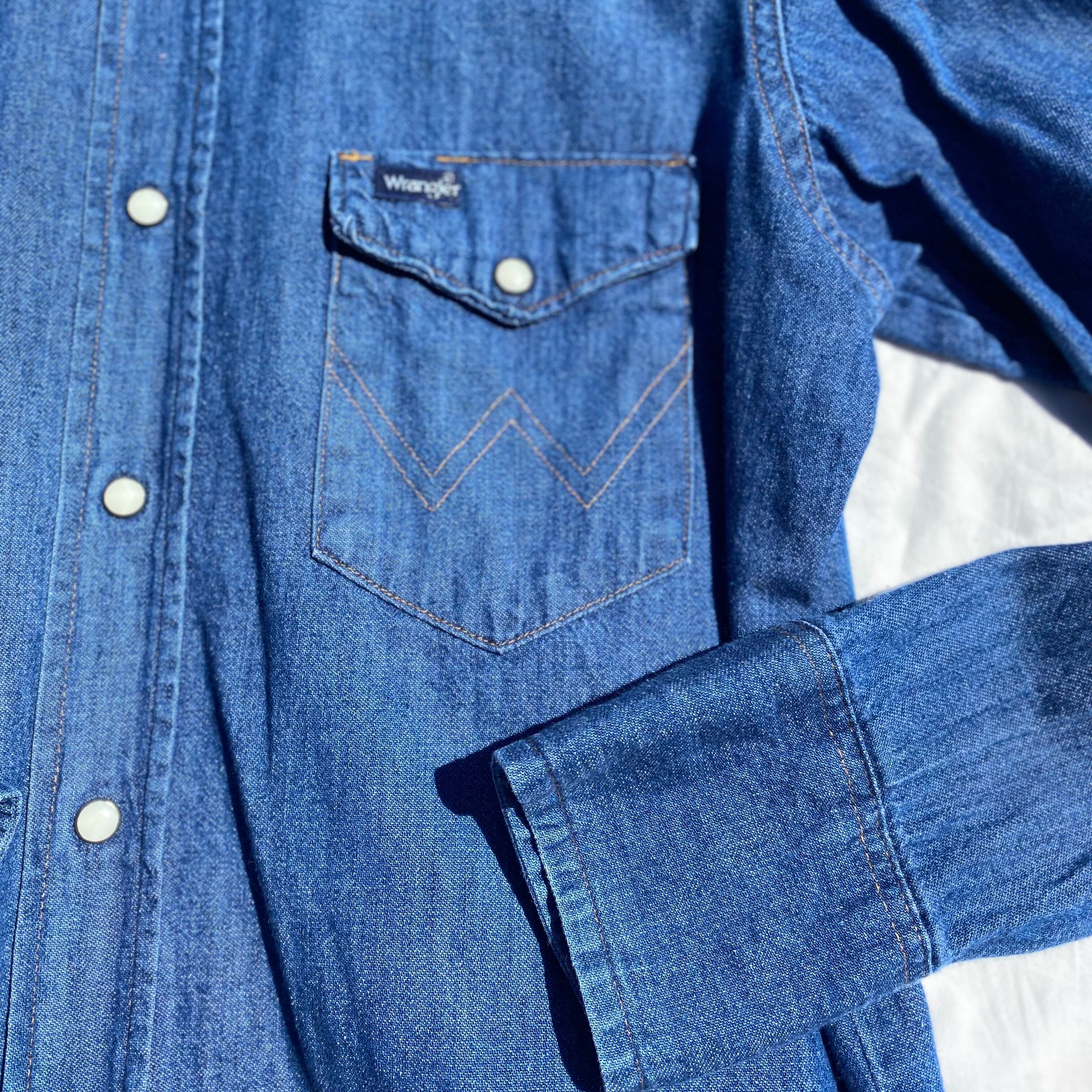 ◎USA古着卸 Wrangler 他 デニム ウエスタンシャツ ファブリック用 (サイズMIX) 10枚セット まとめ売り 最落なし 1円スタート HF151４ ◎ Wrangler ラングラー デニム 他 ウエスタンシャツ 無地 長袖 ( M L