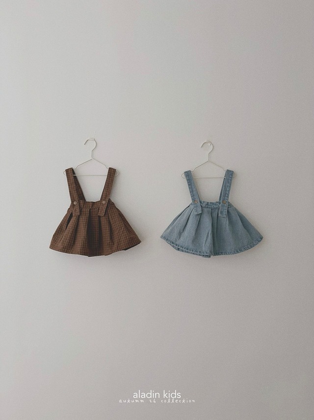【予約/おまとめ割】monAtelier / pleats salopette skirt