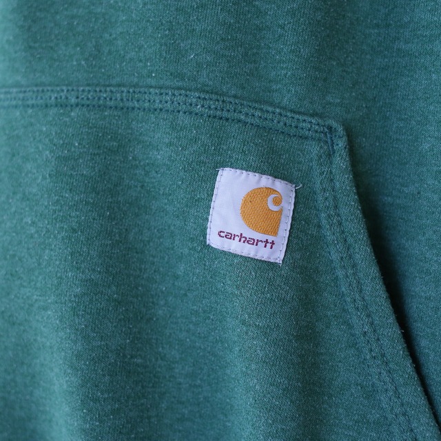 "carhartt" over silhouette sleeve printed sweat pullover