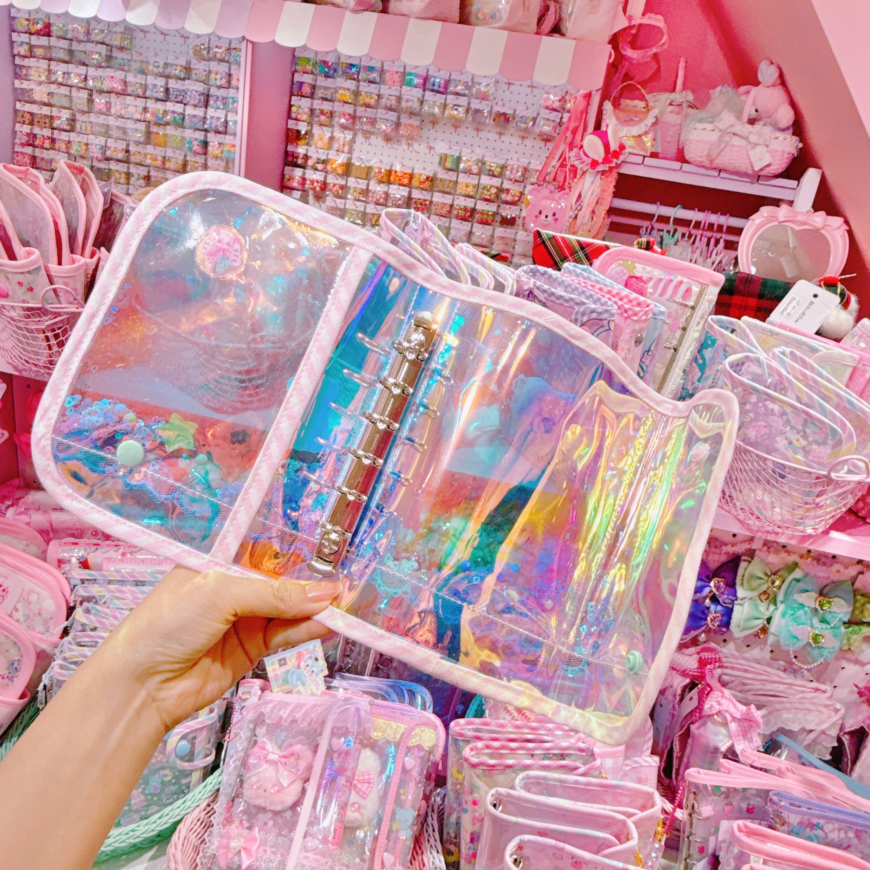 【K2】80-4キラキラA7シール帳（６穴）