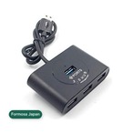 Formosa Japan USB 3.0 HUB 4ポート Windows Mac PC HDD 対応 黒 IF-U3P4BK