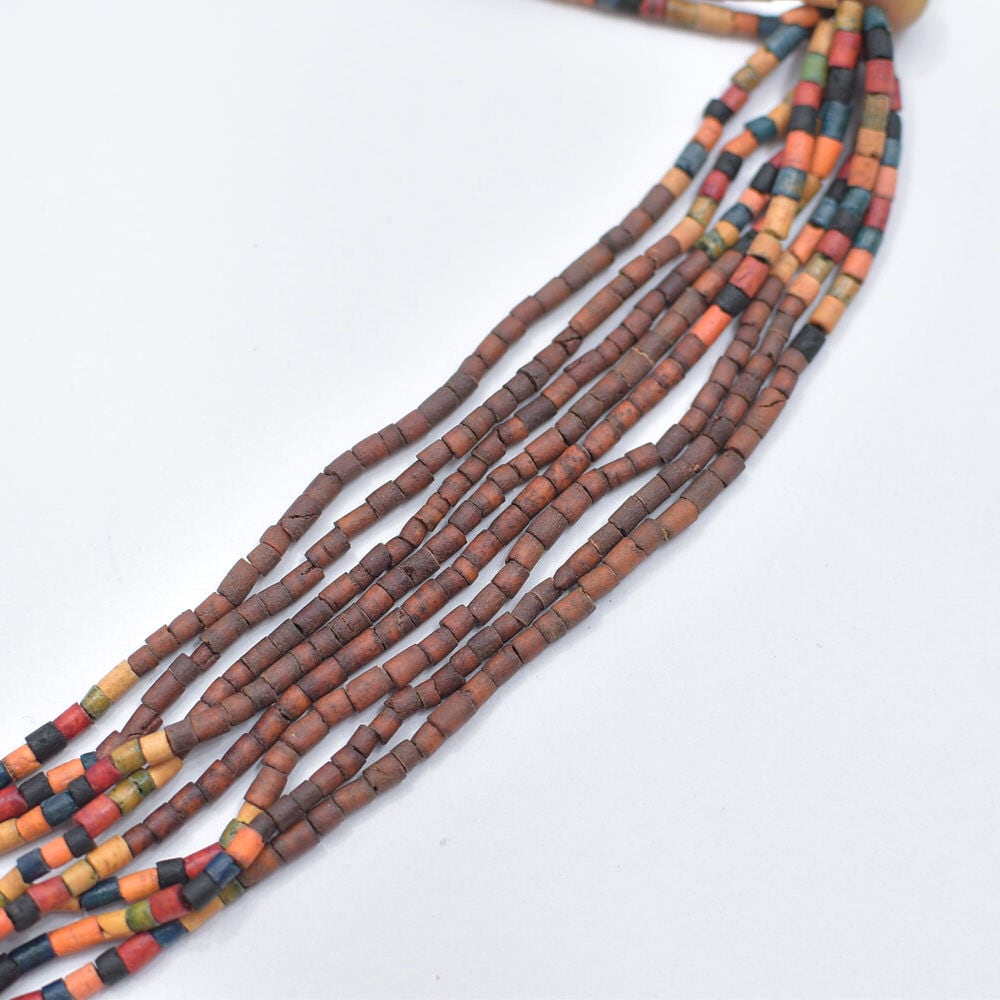 Used ウッドビーズ 多連 ネックレス チョーカー エスニック フォーク