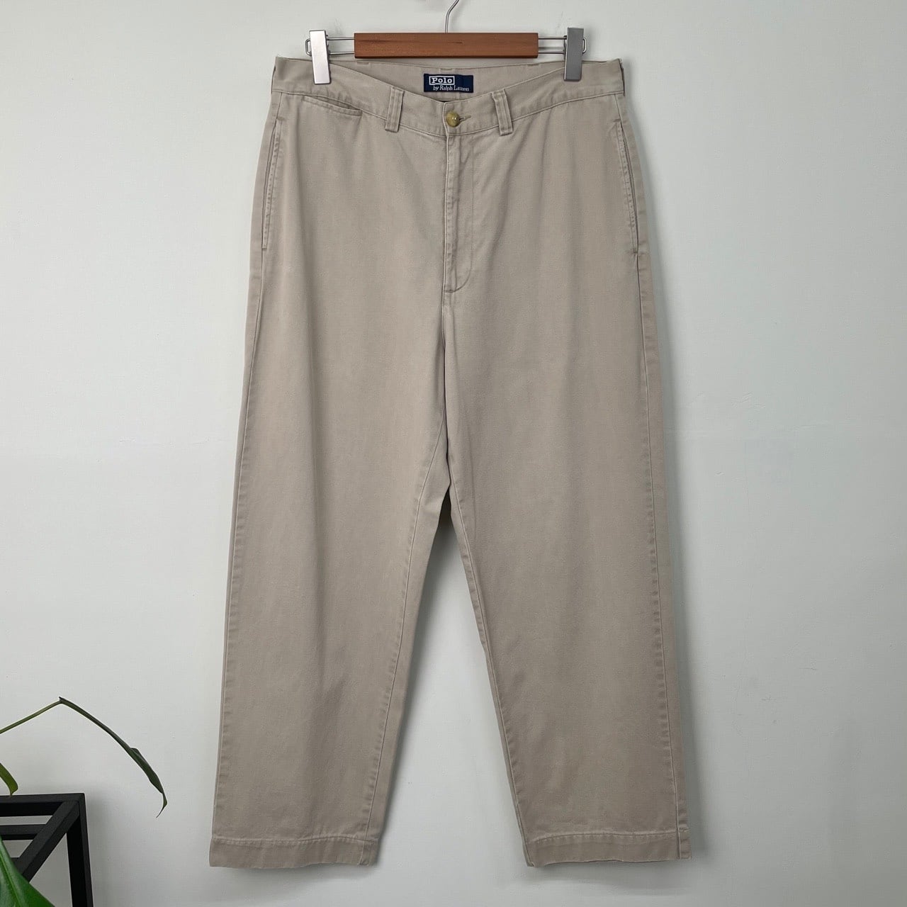 (古着)90s polo ralph lauren ワイドチノパンツ　ポロチノ 90's POLO by Ralph Lauren Chino Pants IN-TUCK W38 ポロ ラルフ
