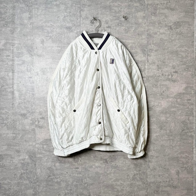 【至高のデザイン】ナイキ スタジャン 90s 白タグ 刺繍 ゆるだぼ 希少 洗練