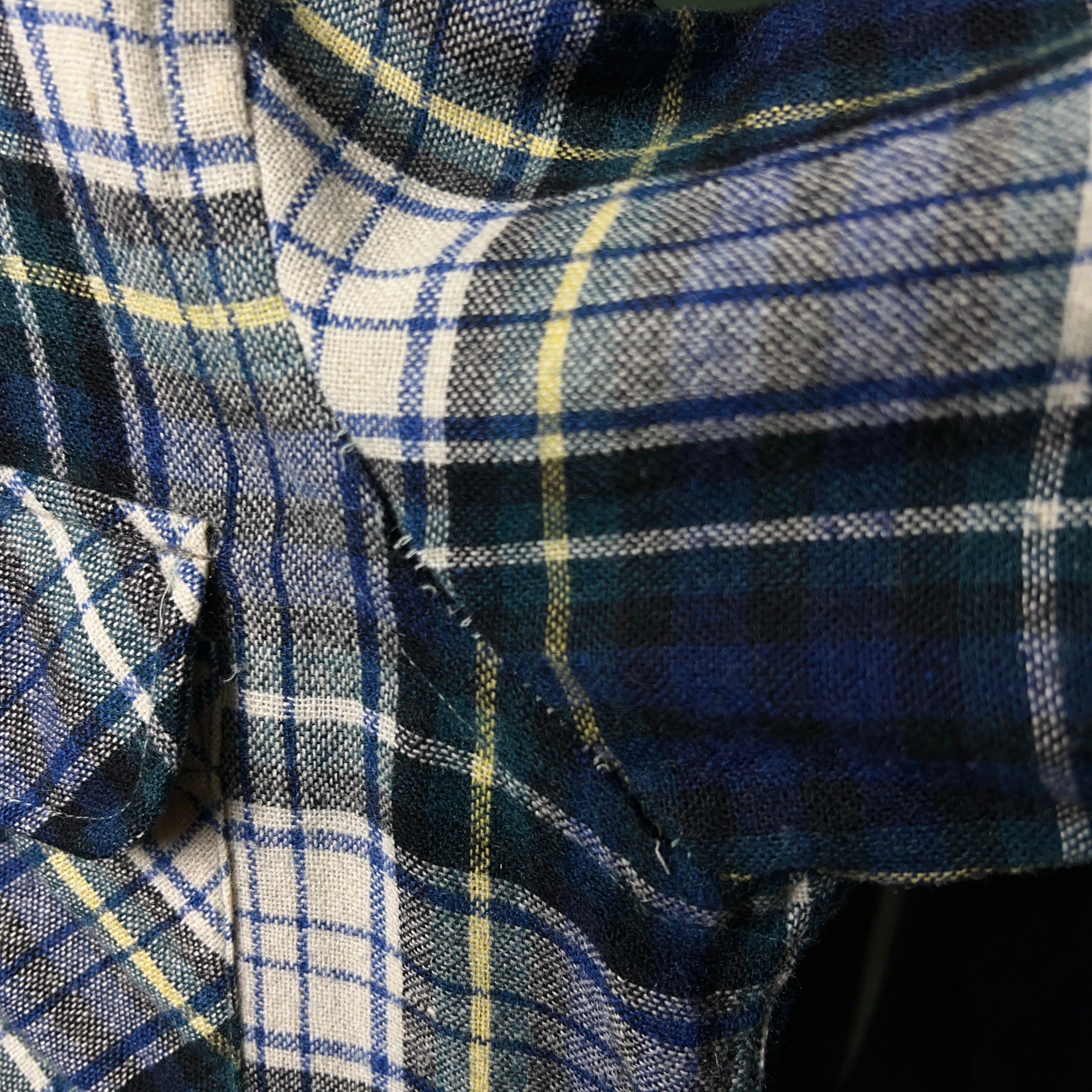 1970's JCPenney TOWN CRAFT Plaid Wool Shirt 70年代 JCペニー タウン