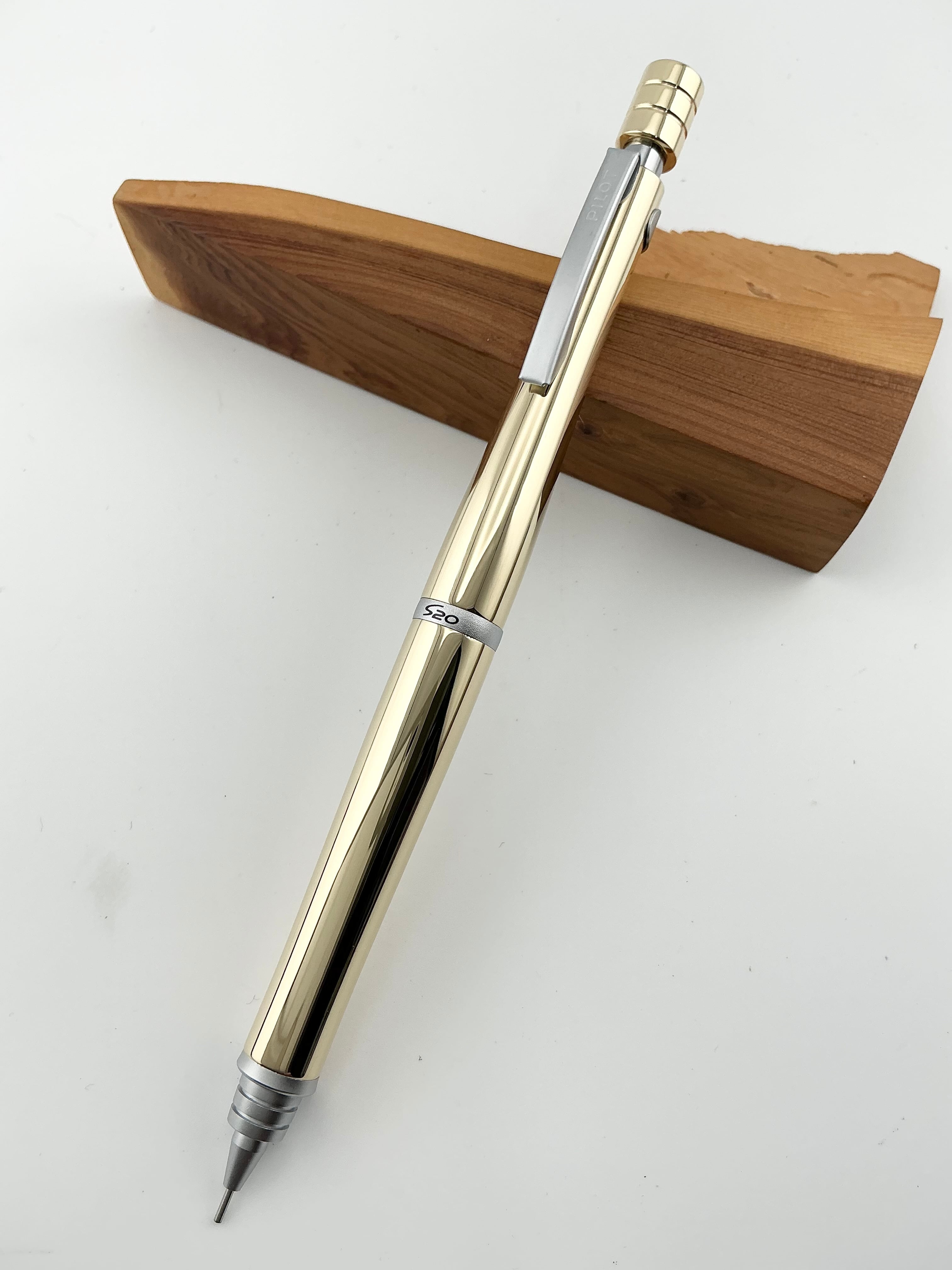 S20 シャーペン 0.5mm 花梨瘤 ウッドレジンカスタム | 蒼天クラフト