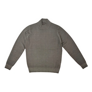 FILIPPO DE LAURENTIIS(フィリッポ デ ローレンティス) 10Gauge Wool Mock neck Knit (Garment Dye) (LU3ML64)/GREIGE(N940)