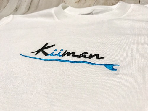 Kiiman　刺繍LOGO　T-shirt  (white)