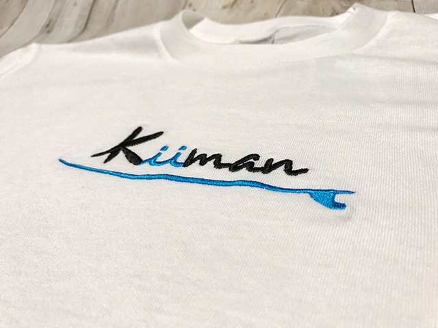 Kiiman　刺繍LOGO　T-shirt  (white)