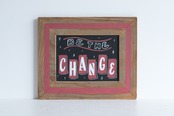 WHW!の看板 | BE THE CHANGE | 黒板