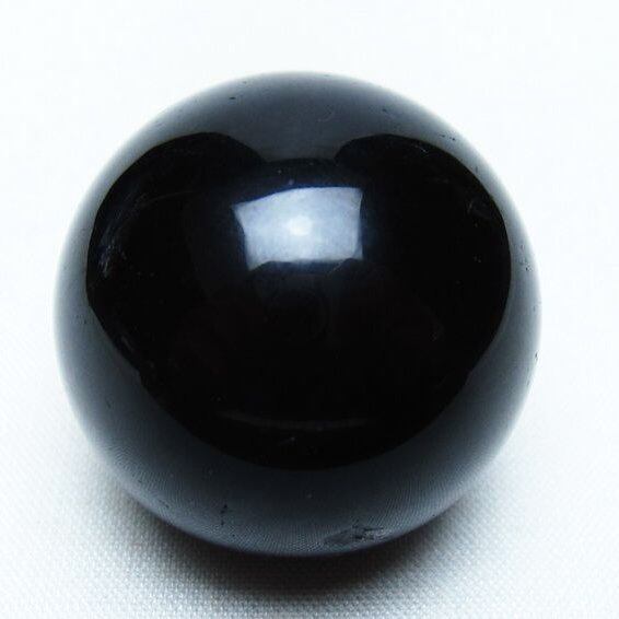 黒水晶 丸玉 33mm モリオン スフィア 置物 一点物 141-8260