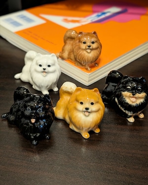 【ミニチュア陶器】 Pomeranian~down~