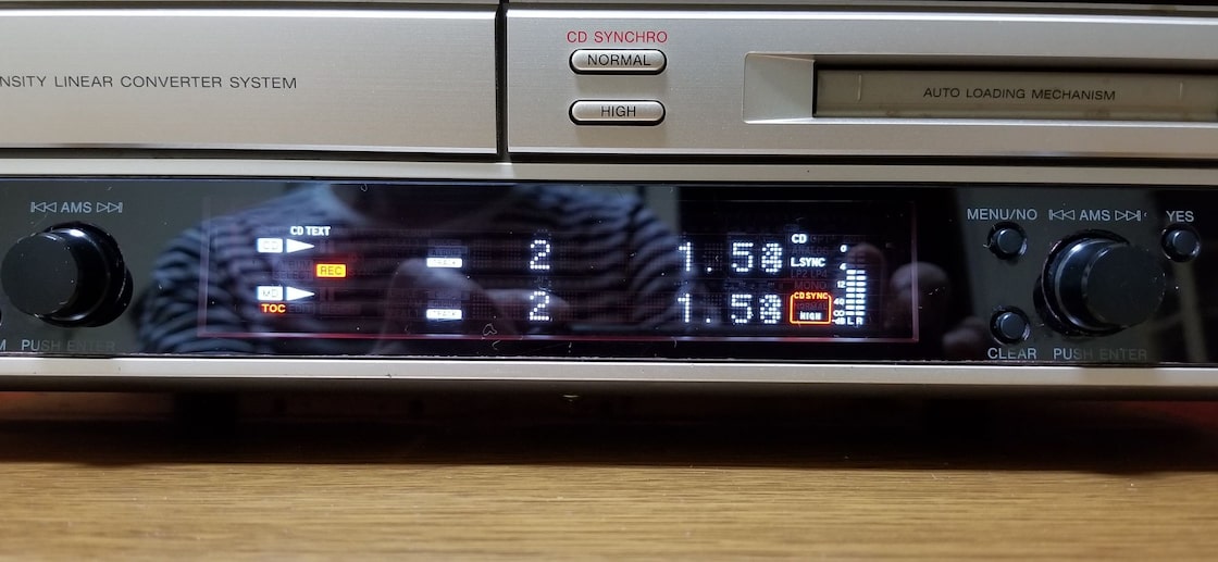 CD/MDコンビネーション・デッキ SONY MXD-D400 MDLP対応 完動品 