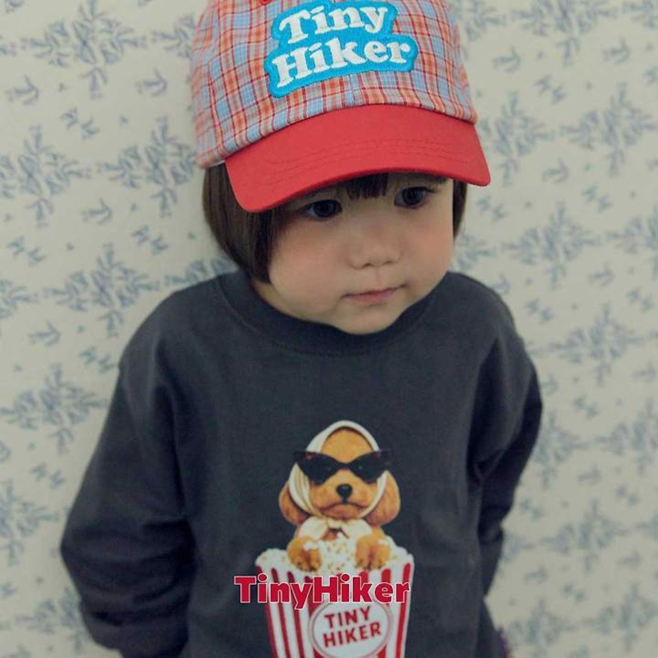 韓国子供服 / TinyHiker / 26Autumn / 秋冬チェック柄キャップ / 秋服 *FREE *