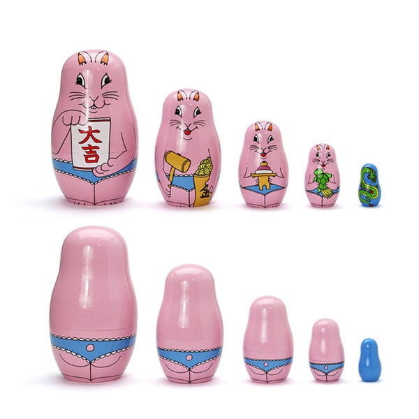 Happy New Rabbit Matryoshka ハッピー ニュー ラビット