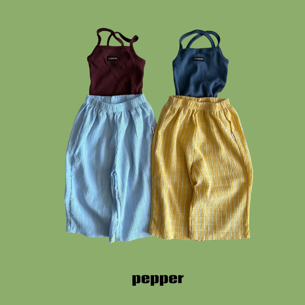 【取寄/韓国直送】PEPPER 26/SM マンゴーストライプパンツ|夏服|韓国子供服