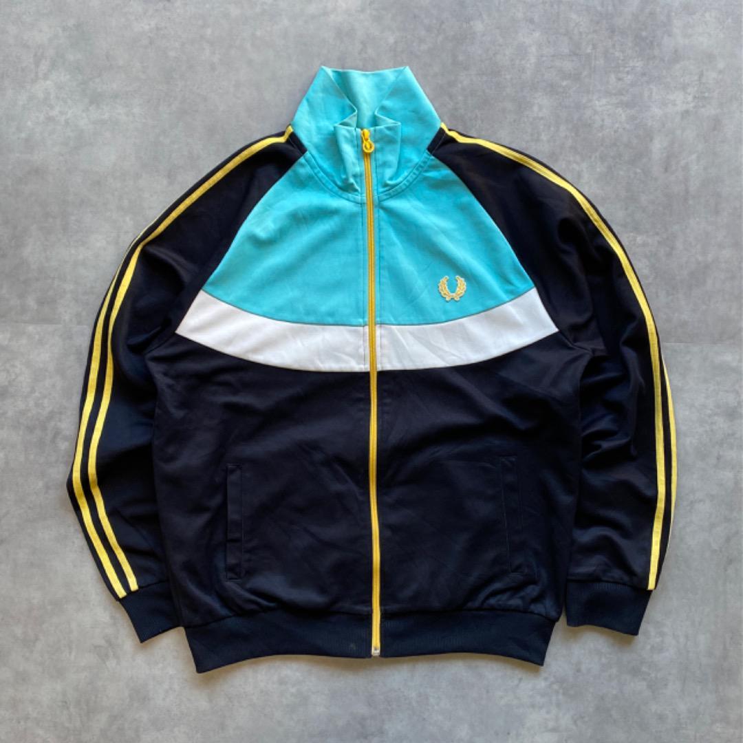 FRED PERRY フレッドペリー トラックジャケット 紺 黄色 青 白 | fuufu