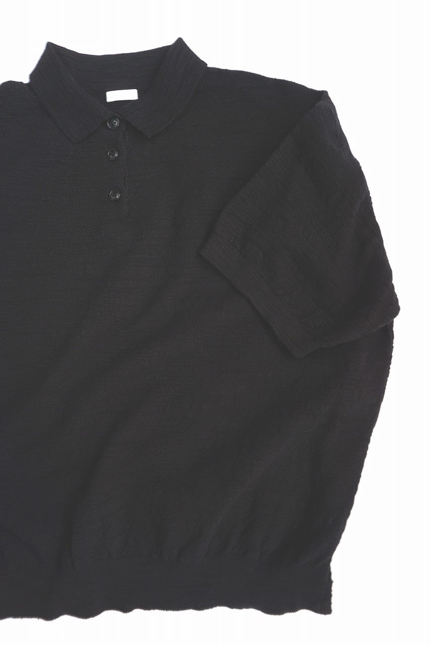 OG Slub Moss Stitch Polo S/S