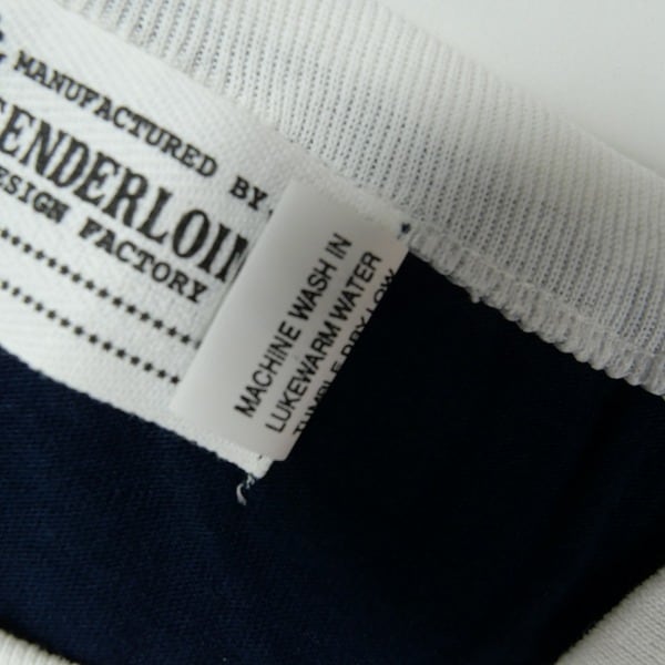 Size【M】 TENDERLOIN テンダーロイン TRIM TEE NAVY リンガーTシャツ