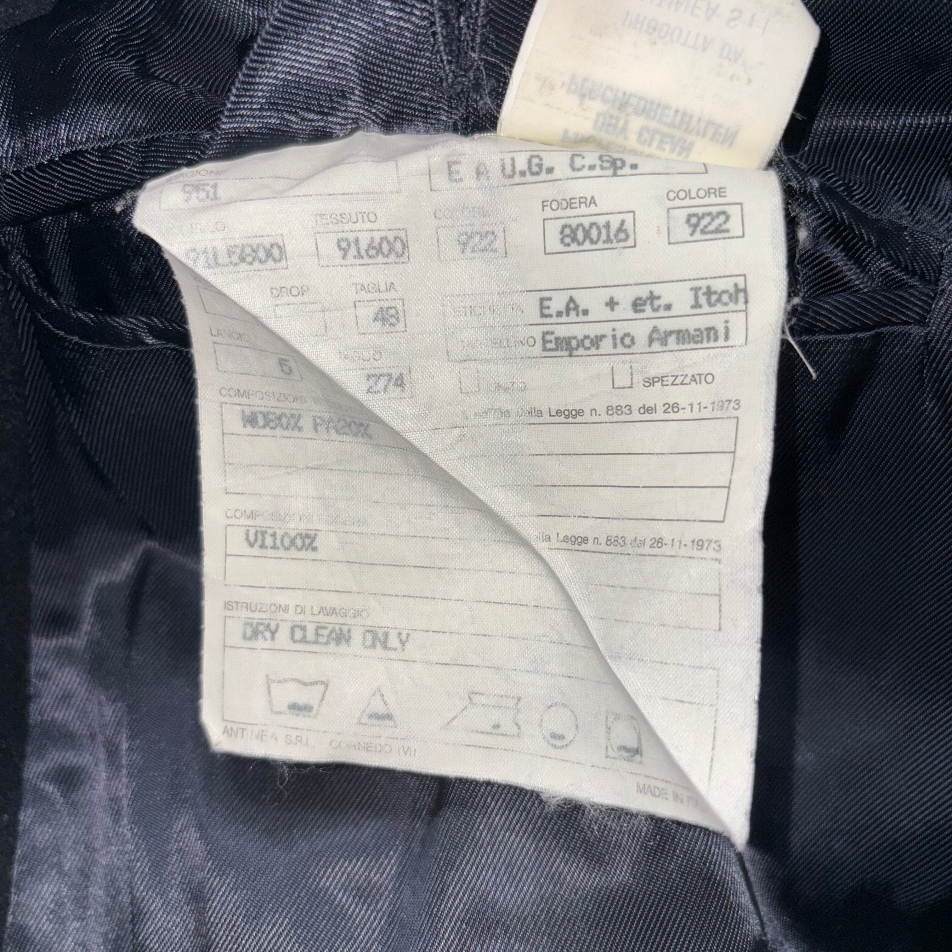 vintage EMPORIO ARMANI double breasted long coat | NOIR ONLINE