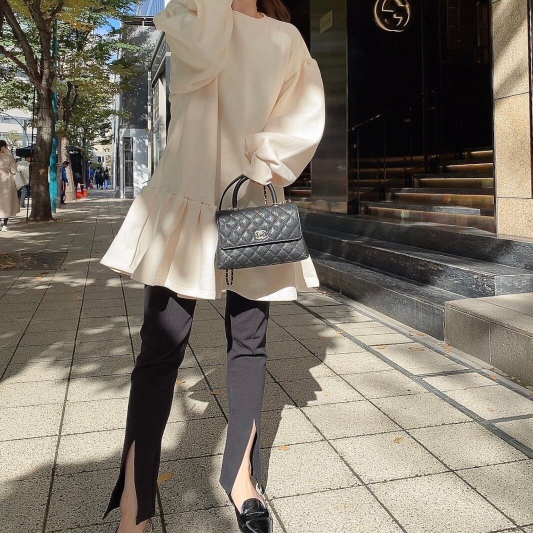 Sweat mini op / ivory (1月上旬〜中旬頃発送予定)