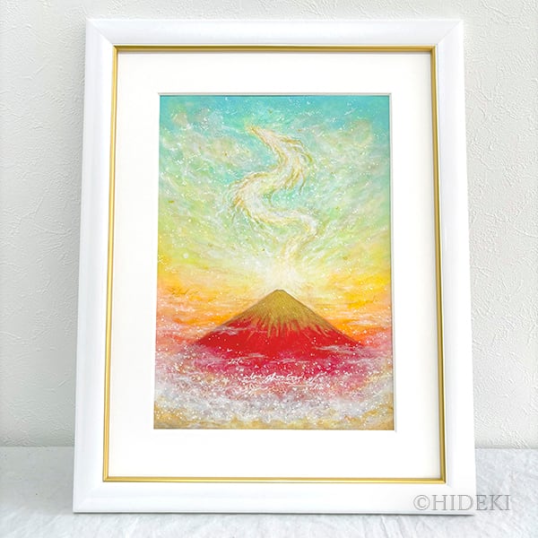 24217E 肉筆原画　水彩画　絵画　ファンタジー　ヒーリングアート アクリル絵画 | ヒーリングアート販売 HYM PLANET