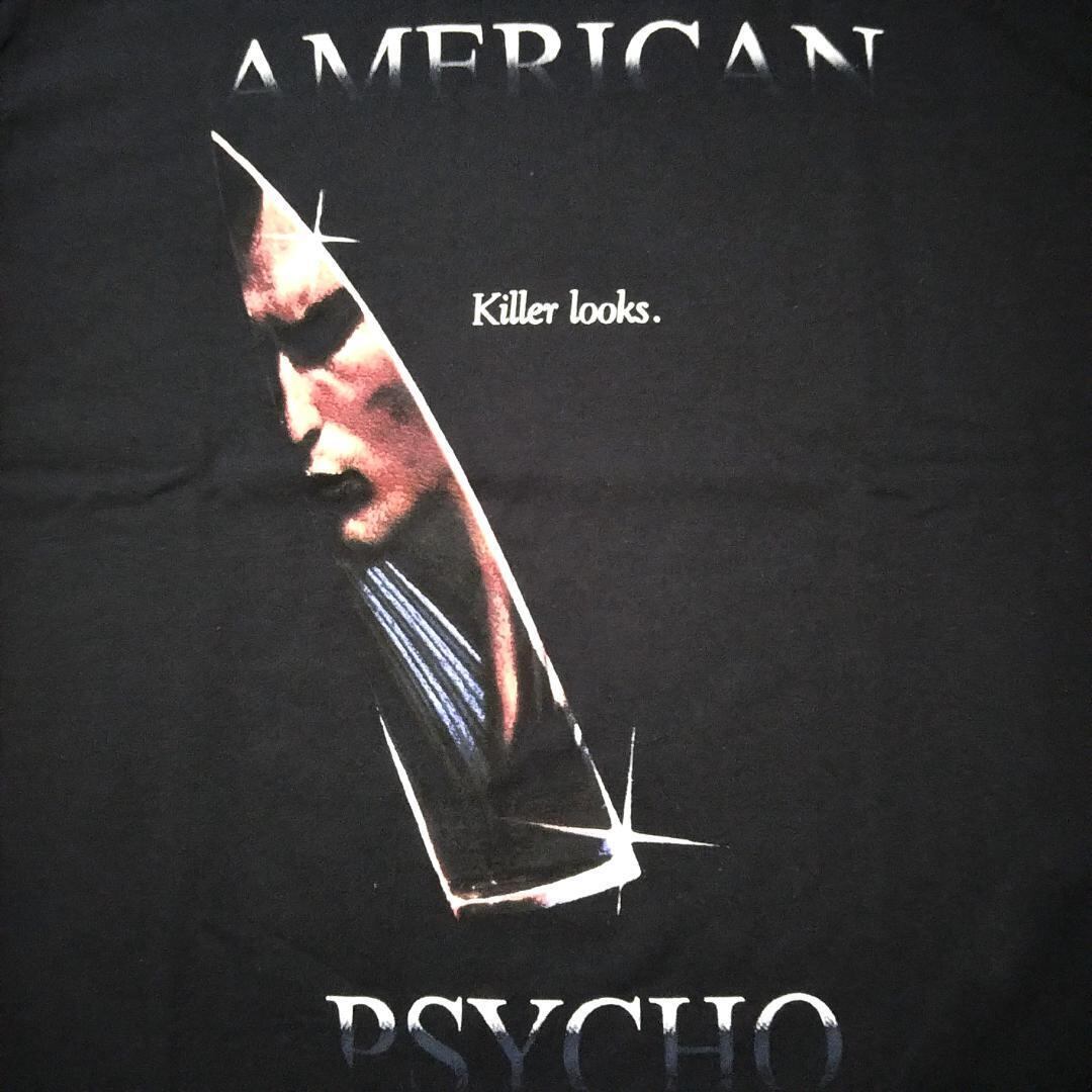 アメリカン・サイコ Tシャツ Lサイズ 黒 映画T ムービーT 未使用新品