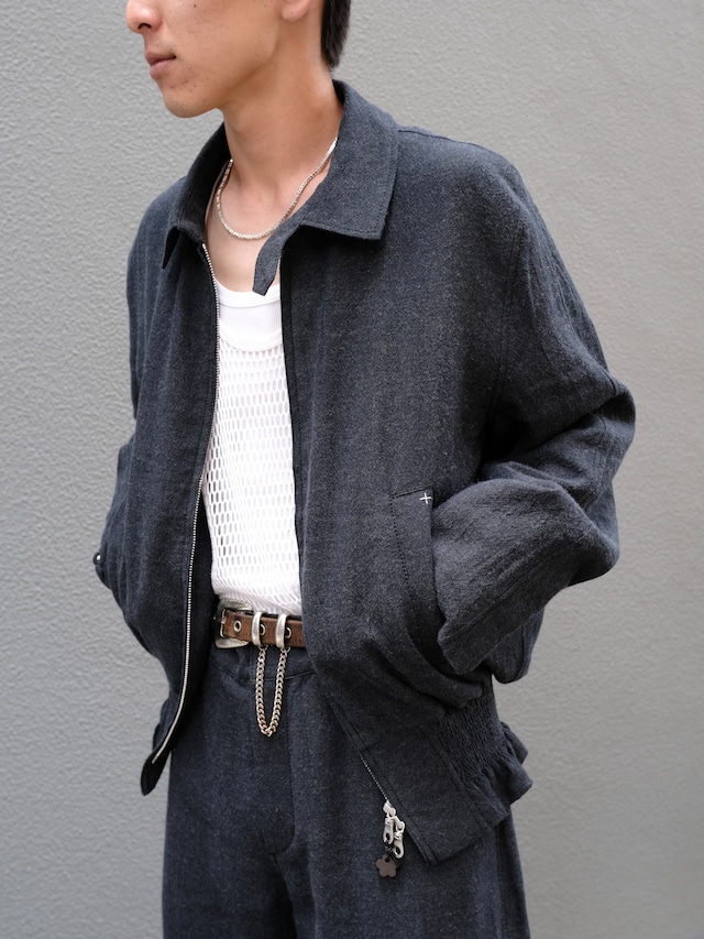 【RIKU UMEHARA】 AKARI SHIRRING BLOUSON