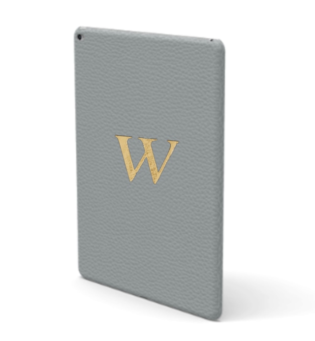 iPad Premium Shrink Leather Case (Ice Grey)