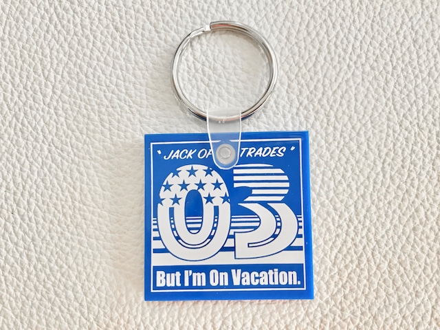 万屋MARUオリジナル QUIKEY KEY TAG (BLUE/WHITE)