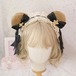 【残りわずか!生産終了!】撮影用アイテム くま耳 レース リボン ヘッドドレス ★コスプレ等、撮影用、可愛いロリータアイテムです! ★即納品★