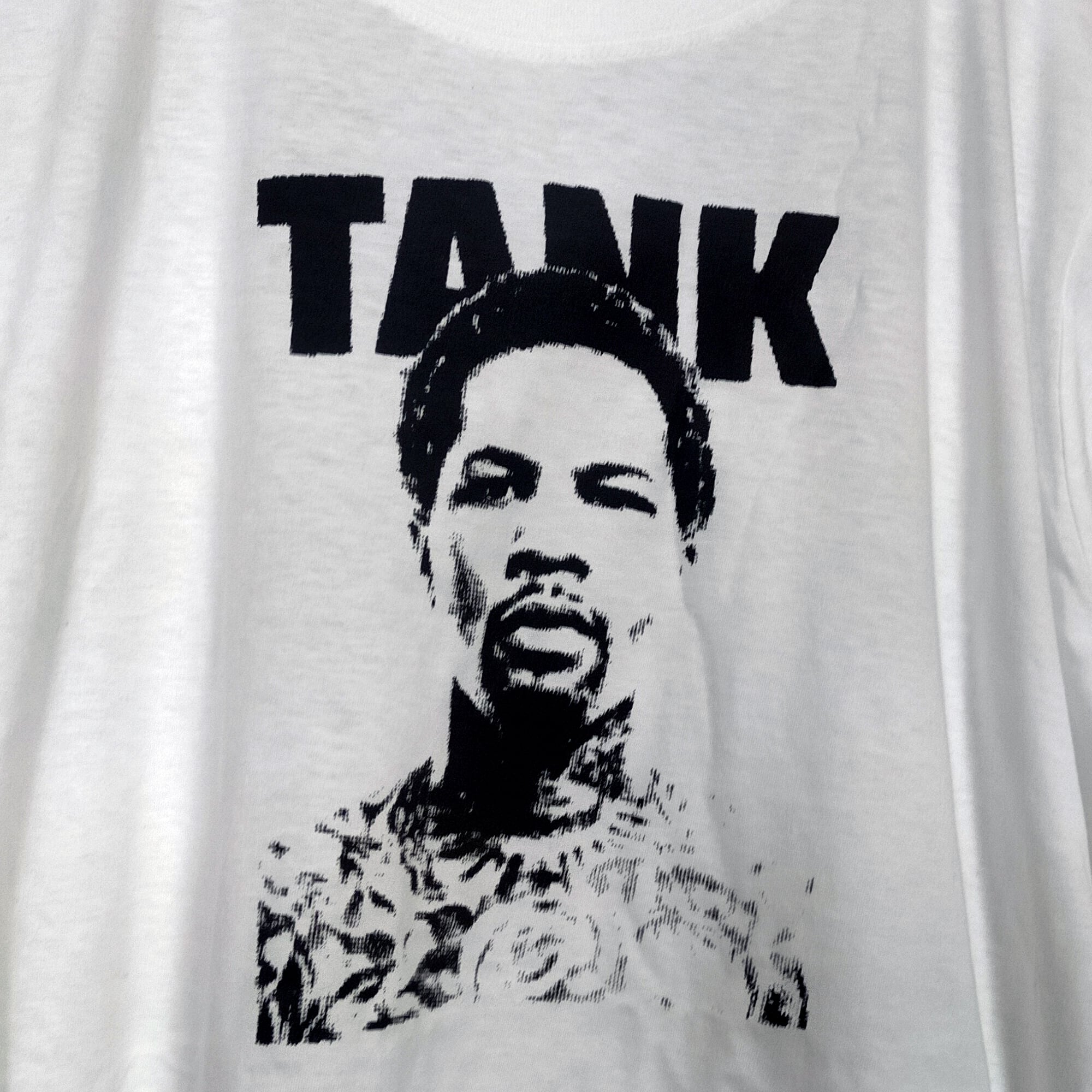 新品　デービス　プリント TANK TEE Lサイズ ジャーボンテイ・デービス TANK Gervonta Davis ボクシング 半袖 白色